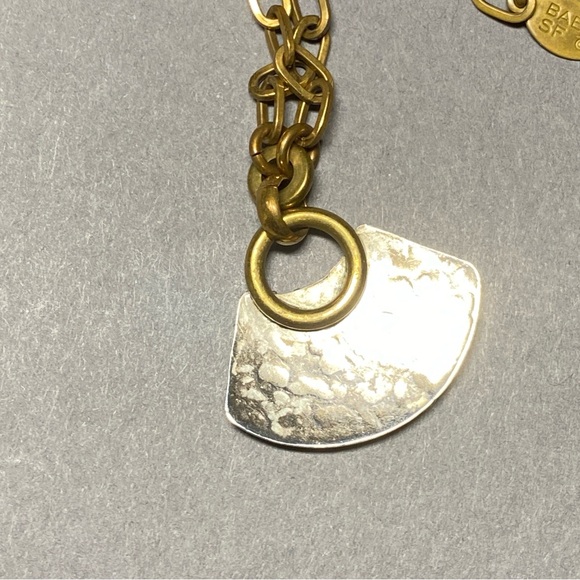 Vintage Marjorie Baer mixed metal abstract necklace - Picture 4 of 4